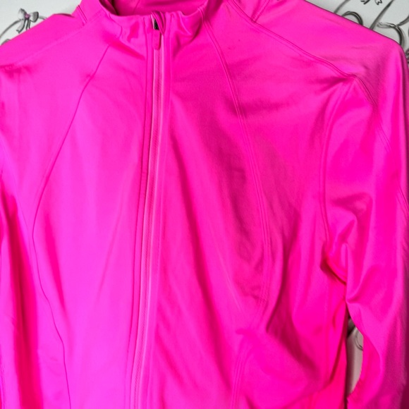 Lululemon Pink final mile zip up Jacket lightweight thumb holes zipper pockets - Picture 9 of 16